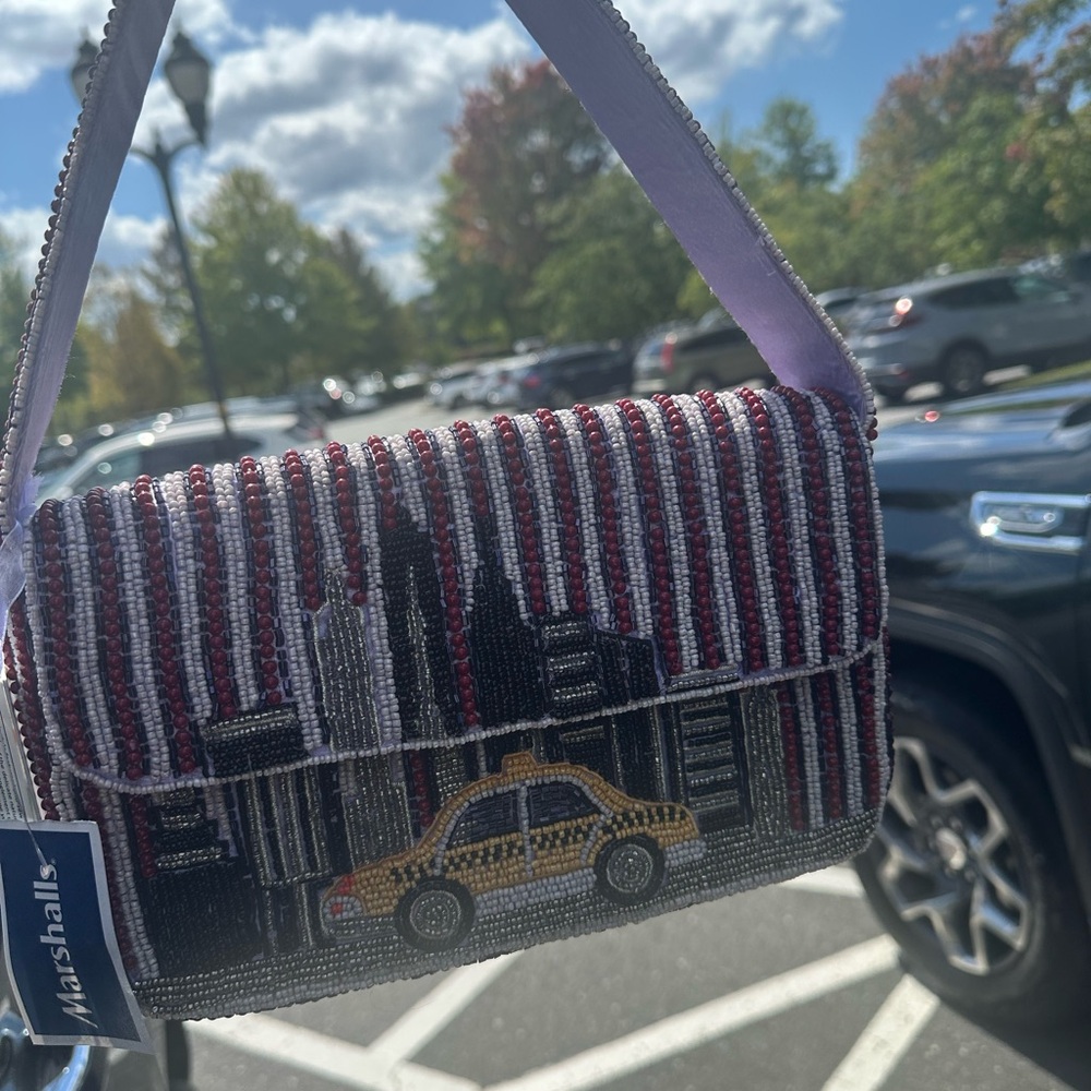 Beaded Taxi Clutch